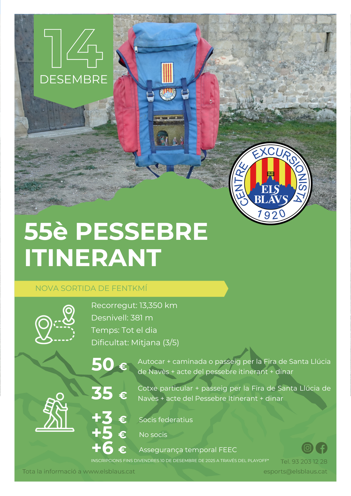 Inscripcions obertes pel 55è Pessebre Itinerant